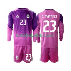 Argentina Emiliano Martinez 23 Målvakt Barn Hemma Matchtröja 2025 Långärmad