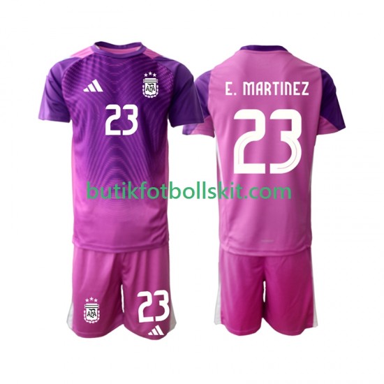 Argentina Emiliano Martinez 23 Målvakt Barn Hemma Matchtröja 2025 Kortärmad