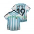 Argentina MESSI 19 Retro Män Hemma Matchtröja 2006 Kortärmad