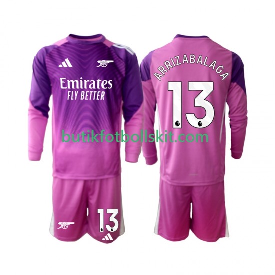 Arsenal Kepa Arrizabalaga 13 Målvakt Barn Tredje Matchtröja 2025/26 Långärmad