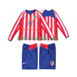 Atlético Madrid 2005 Retro Barn Hemma Matchtröja 2004 Långärmad