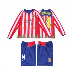 Atlético Madrid SIMEONE 14 2005 Retro Barn Hemma Matchtröja 2004 Långärmad