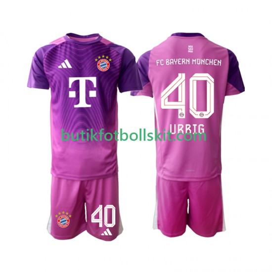 FC Bayern München Jonas Urbig 40 Målvakt Barn Fjärdes Matchtröja 2025/26 Kortärmad