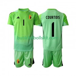 Belgien Thibaut Courtoi 1 Målvakt Barn Hemma Matchtröja 2025 Kortärmad