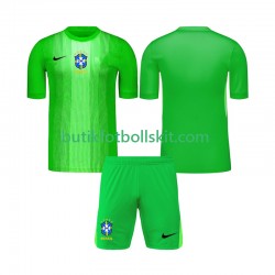 Brasilien Målvakt Barn Hemma Matchtröja 2026 Kortärmad