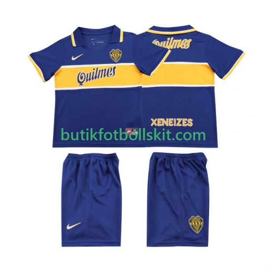 CA Boca Juniors 1996 1997 Retro Barn Hemma Matchtröja Kortärmad