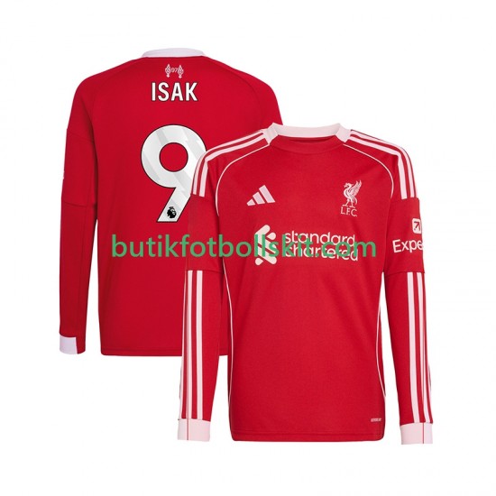 Liverpool ISAK 9 Män Hemma Matchtröja 2025/26 Långärmad