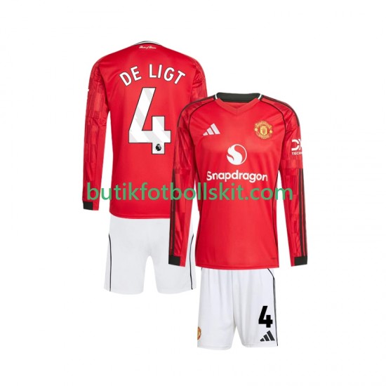 Liverpool Virgil van Dijk 4 Barn Hemma Matchtröja 2025/26 Långärmad