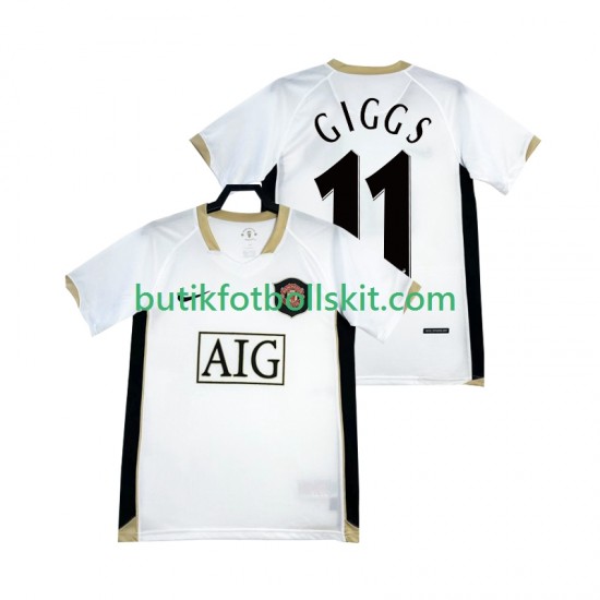 Manchester United GIGGS 11 -2007 Retro Män Borta Matchtröja 2006 Kortärmad