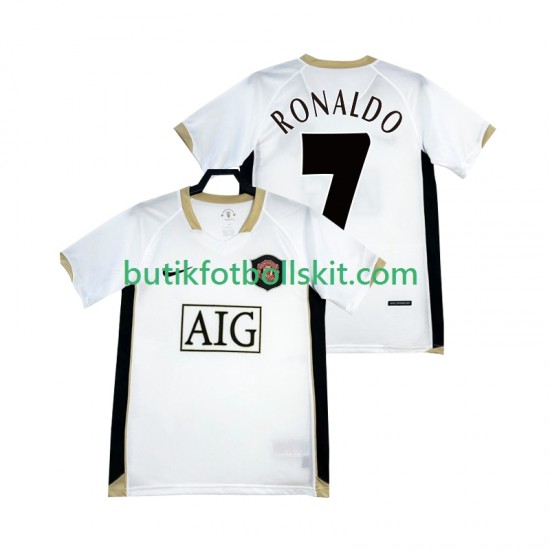 Manchester United RONALDO 7 -2007 Retro Män Borta Matchtröja 2006 Kortärmad
