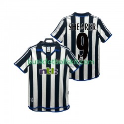 Newcastle United SHEARER 9 2000 2001 Retro Män Hemma Matchtröja Kortärmad