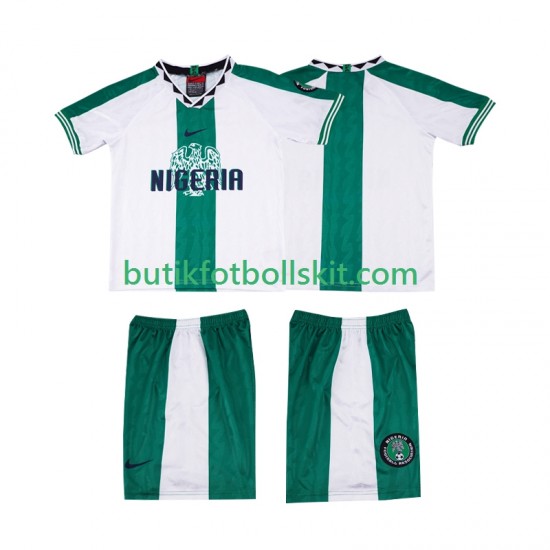 Nigeria 1996 Retro Barn Borta Matchtröja Kortärmad