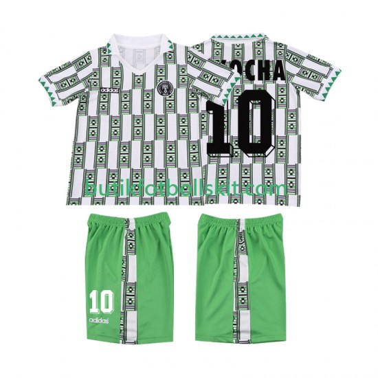 Nigeria OKOCHA 10 1994 Retro Barn Borta Matchtröja Kortärmad