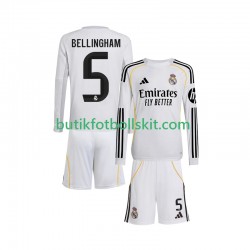 Real Madrid Jude Bellingham 5 Barn Hemma Matchtröja 2025/26 Långärmad