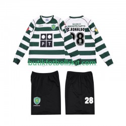 Sporting Lissabon Cristiano Ronaldo 28 2001 2003 Retro Barn Hemma Matchtröja Långärmad