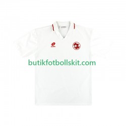 Schweiz 1994 Retro Män Borta Matchtröja Kortärmad