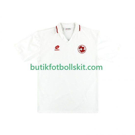 Schweiz 1994 Retro Män Borta Matchtröja Kortärmad