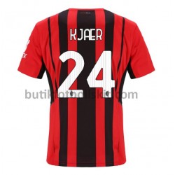 AC Milan Simon Kjaer 24 Hemma Matchtröja 2021/22 Kortärmad