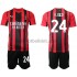 AC Milan Simon Kjaer 24 Barn Hemma Matchtröja 2021/22 Kortärmad