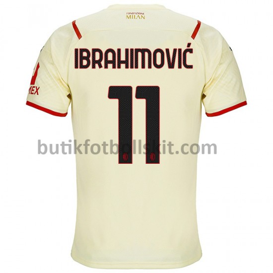 AC Milan Zlatan Ibrahimović 11 Borta Matchtröja 2021/22 Kortärmad