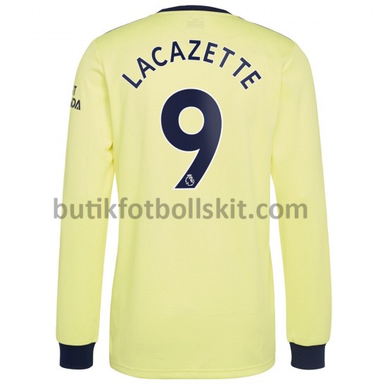 Arsenal Alexandre Lacazette 9 Borta Matchtröja 2021/22 Långärmad