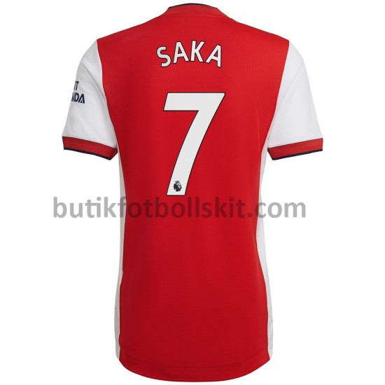 Arsenal Bukayo Saka 7 Hemma Matchtröja 2021/22 Kortärmad