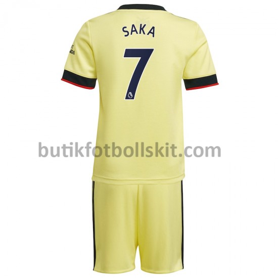 Arsenal Bukayo Saka 7 Barn Borta Matchtröja 2021/22 Kortärmad