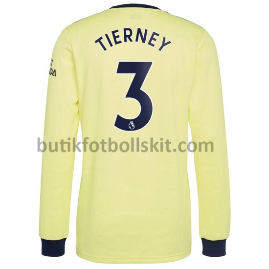 Arsenal Kieran Tierney 3 Borta Matchtröja 2021/22 Långärmad