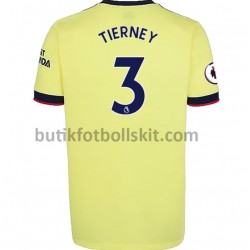 Arsenal Kieran Tierney 3 Borta Matchtröja 2021/22 Kortärmad