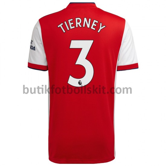 Arsenal Kieran Tierney 3 Hemma Matchtröja 2021/22 Kortärmad