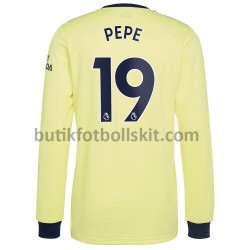Arsenal Nicolas Pepe 19 Borta Matchtröja 2021/22 Långärmad