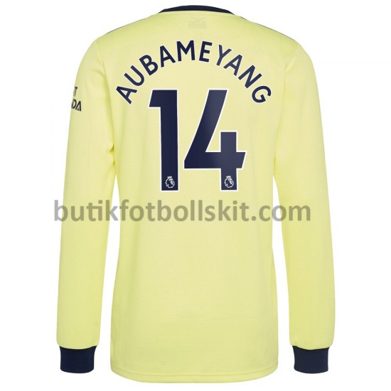 Arsenal Pierre-Emerick Aubameyang 14 Borta Matchtröja 2021/22 Långärmad