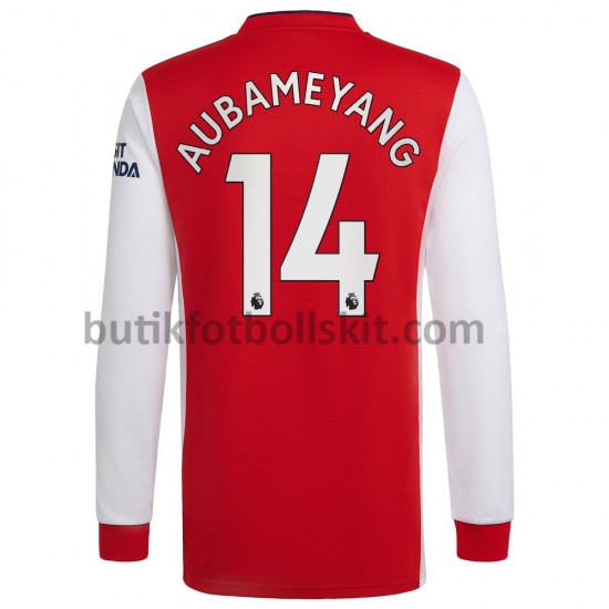 Arsenal Pierre-Emerick Aubameyang 14 Hemma Matchtröja 2021/22 Långärmad