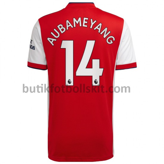 Arsenal Pierre-Emerick Aubameyang 14 Hemma Matchtröja 2021/22 Kortärmad