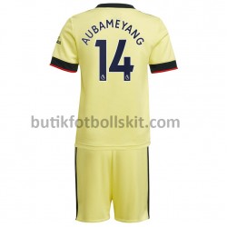 Arsenal Pierre-Emerick Aubameyang 14 Barn Borta Matchtröja 2021/22 Kortärmad