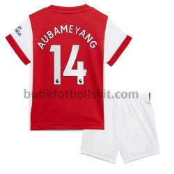 Arsenal Pierre-Emerick Aubameyang 14 Barn Hemma Matchtröja 2021/22 Kortärmad