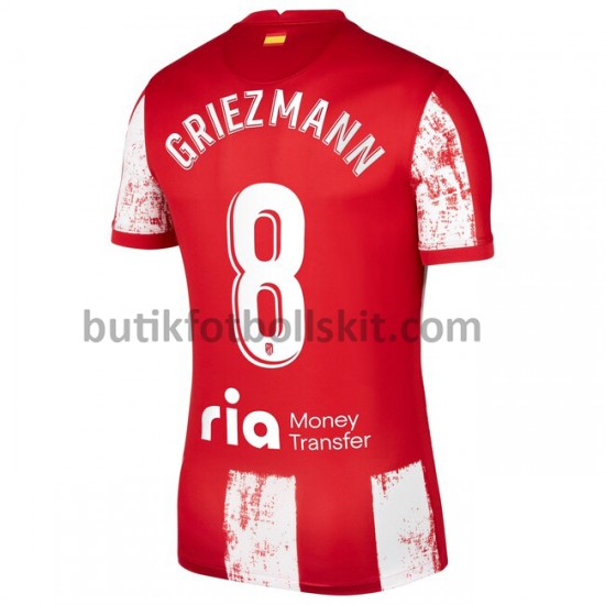 Atlético Madrid Antoine Griezmann 8 Hemma Matchtröja 2021/22 Kortärmad