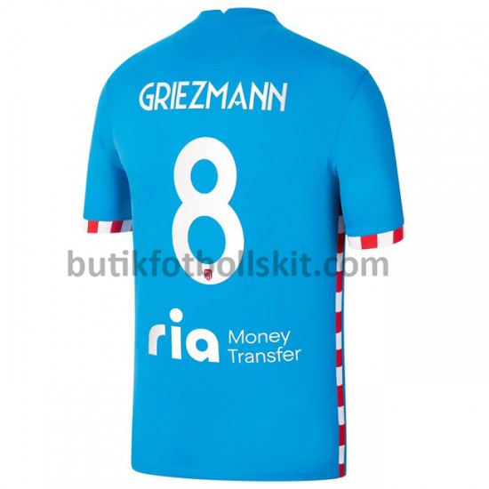 Atlético Madrid Antoine Griezmann 8 Fjärde Matchtröja 2021/22 Kortärmad