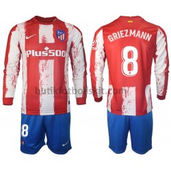 Atlético Madrid GRIEZMANN 8 Barn Hemma Matchtröja 2021/22 Långärmad