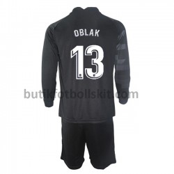 Atlético Madrid Målvakt Jan Oblak 13 Barn Borta Matchtröja 2021/22 Långärmad