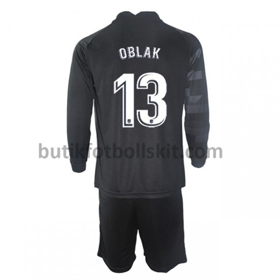 Atlético Madrid Målvakt Jan Oblak 13 Barn Borta Matchtröja 2021/22 Långärmad
