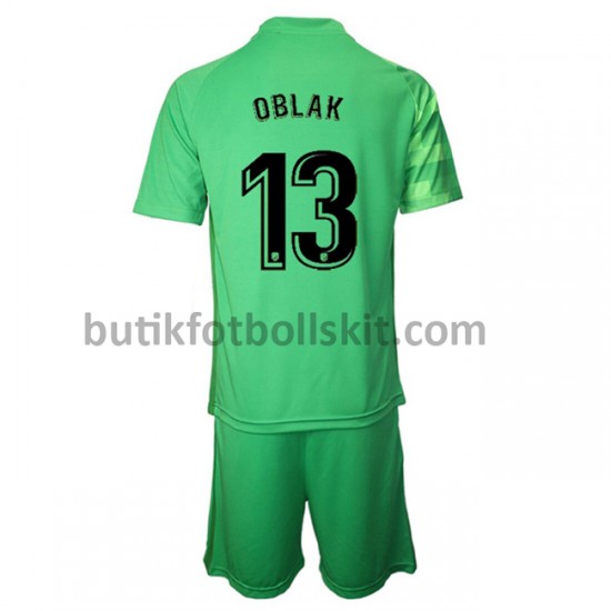 Atlético Madrid Målvakt Jan Oblak 13 Barn Tredje Matchtröja 2021/22 Kortärmad