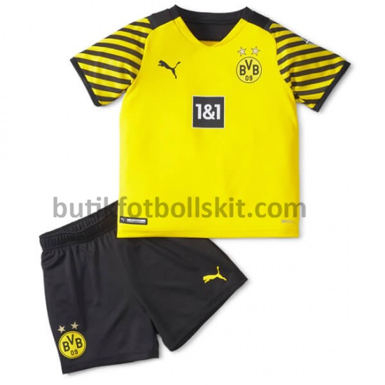 Borussia Dortmund Barn Hemma Matchtröja 2021/22 Kortärmad