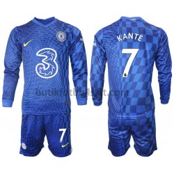 Chelsea Kante 7 Barn Hemma Matchtröja 2021/22 Långärmad