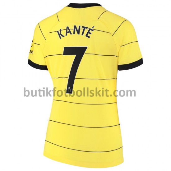 Chelsea Kante 7 Dam Borta Matchtröja 2021/22 Kortärmad