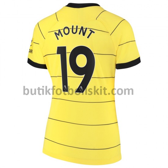 Chelsea Mason Mount 19 Dam Borta Matchtröja 2021/22 Kortärmad