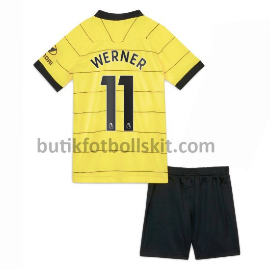 Chelsea Timo Werner 11 Barn Borta Matchtröja 2021/22 Kortärmad