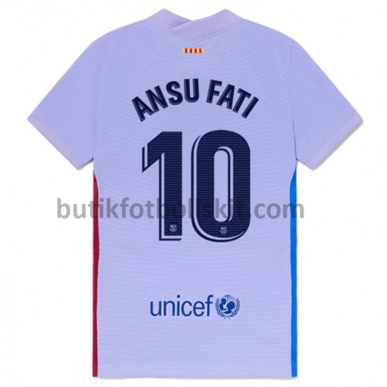 FC Barcelona Ansu Fati 10 Borta Matchtröja 2021/22 Kortärmad