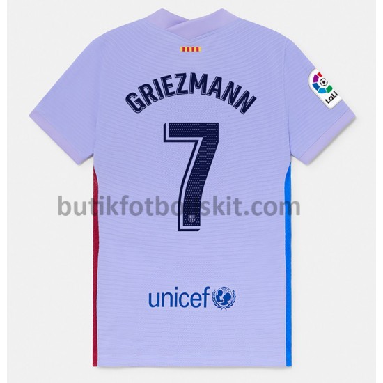 FC Barcelona Antoine Griezmann 7 Borta Matchtröja 2021/22 Kortärmad