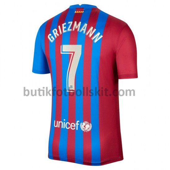 FC Barcelona Antoine Griezmann 7 Hemma Matchtröja 2021/22 Kortärmad